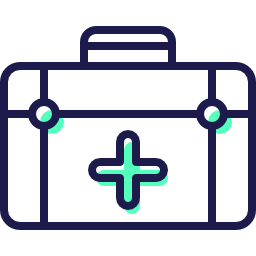 Medical kit icon