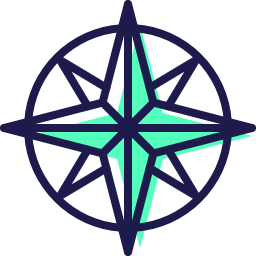 Wind rose icon