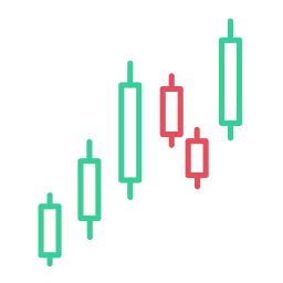 gráfico de velas Ícone