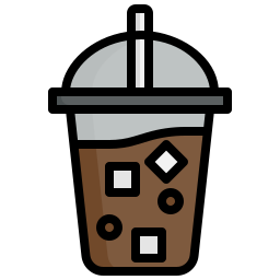 Ice coffee icon