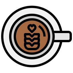 Latte art icon