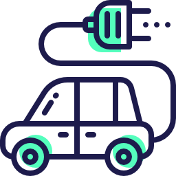 Electric car icon