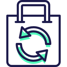 recycelte tasche icon