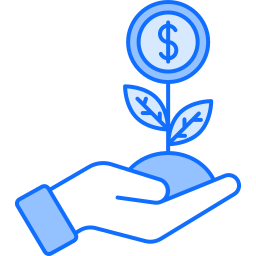 Money growth icon