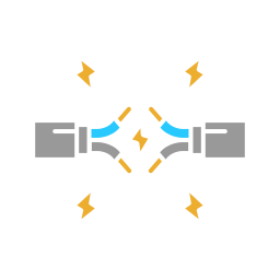 connexion filaire Icône