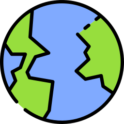 Globe earth icon