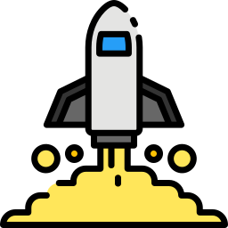 Rocket launch icon