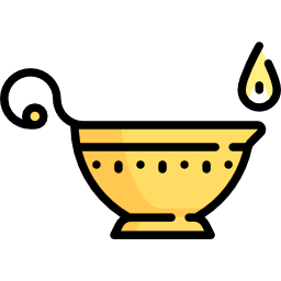 Oil lamp icon