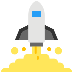 Rocket launch icon