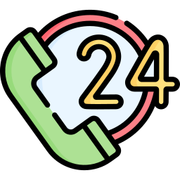 24 hours support icon