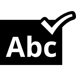 abc-Überprüfungssymbol icon