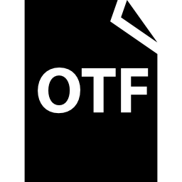 otf-bestand icoon