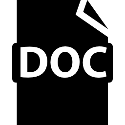 symbole d'interface de fichier doc Icône