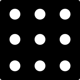 Nine dots in a square icon