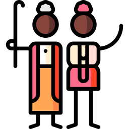 Mother and daughter icon