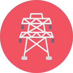 Electric tower icon