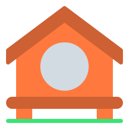 Stilt house icon