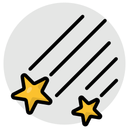 Falling star icon