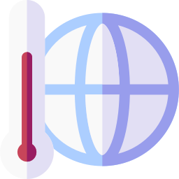 réchauffement climatique Icône