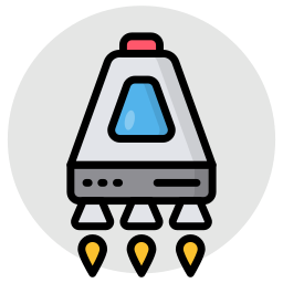 Space capsule icon