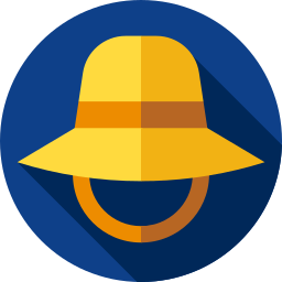 Fishing hat icon