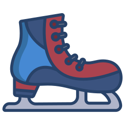 Ice skating shoes icon