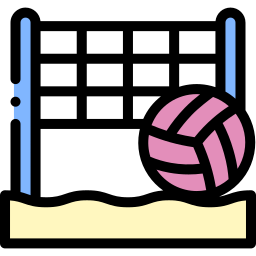 Beach volleyball icon