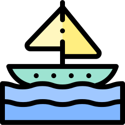 Sail boat icon