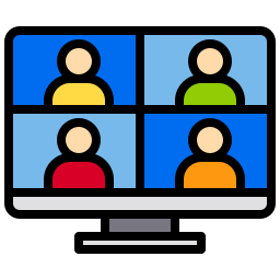 Online meeting icon