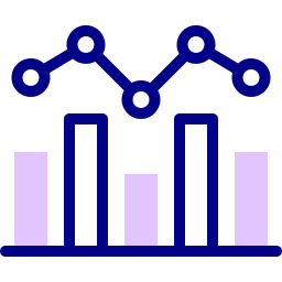 gráfico de barras Ícone