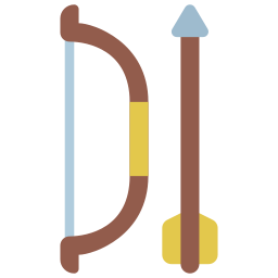 arc et des flèches Icône