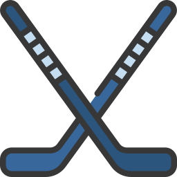 Hockey sticks icon