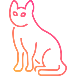 schwarze katze icon