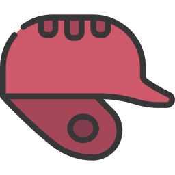 Baseball helmet icon