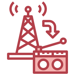 Radio antenna icon