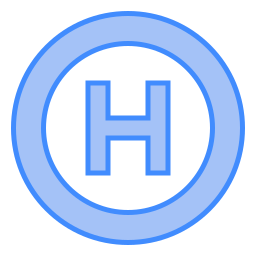 Hospital sign icon