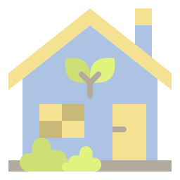 Eco house icon