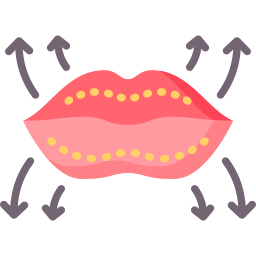 Lip augmentation icon