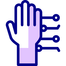 Robot hand icon