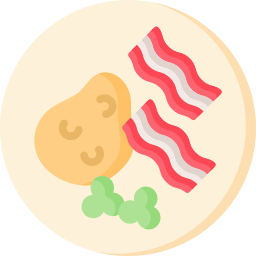 Bacon strips icon