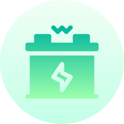 Car battery icon