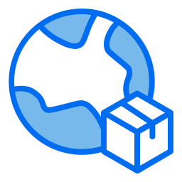 Shipping box icon