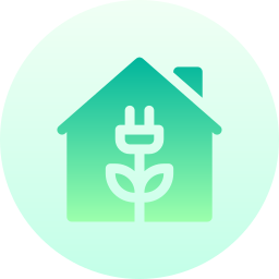 Eco house icon