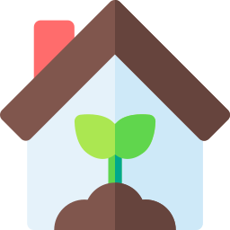 Eco house icon