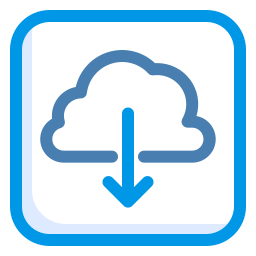 téléchargement en nuage Icône