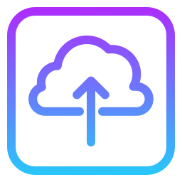 téléchargement dans le cloud Icône