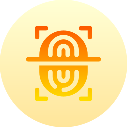 Fingerprint scan icon