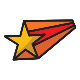 Shooting star icon