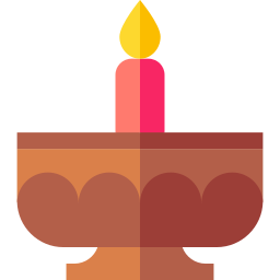 Oil lamp icon