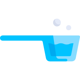 Laundry detergent measuring spoon icon